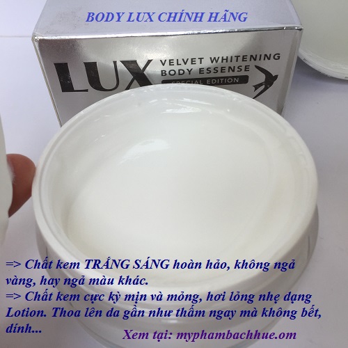 Chất kem body lux chính hãng hơi lỏng dạng Lotion