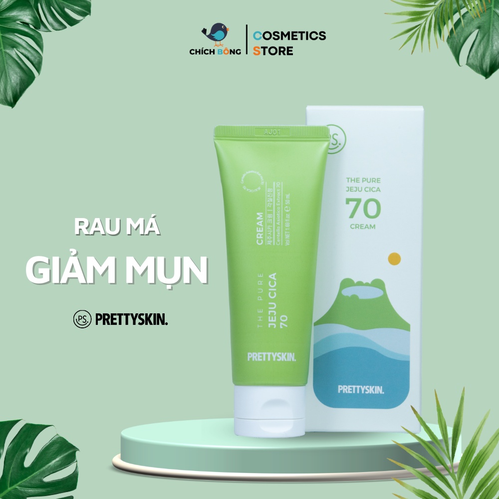 Kem Dưỡng Rau Má Jeju Cica Pretty Skin
