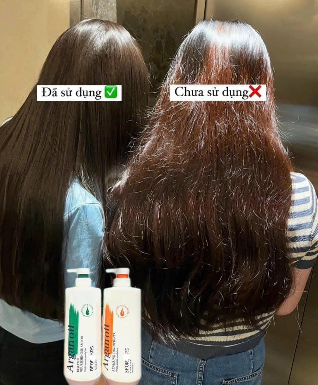 Bộ Gội Xả BFOREXRS ARGAN OIL chăm sóc tóc bóng mượt