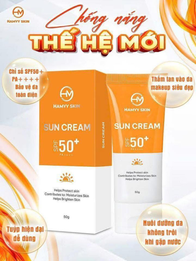 Kem Chống Nắng Phổ Rộng Hamyy Skin mẫu mới 