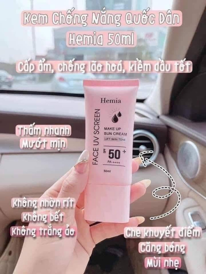 Kem Chống Nắng Hemia chính hãng 50ml