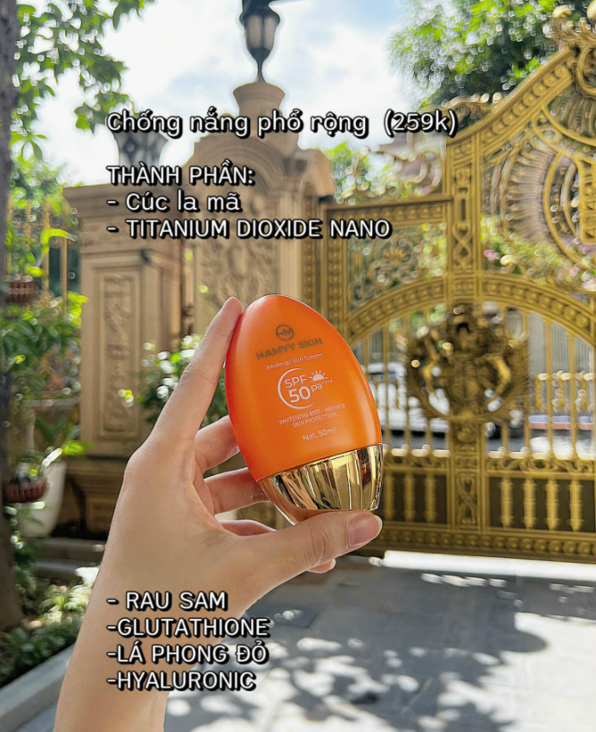 Chỉ số chống nắng 50+ và PA ++++ bảo vệ da toàn diện dưới ánh nắng mặt trờ