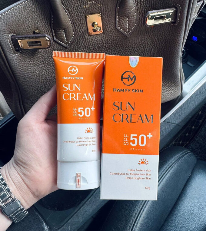 Kem Chống Nắng Phổ Rộng Hamyy Skin| Mẫu mới 2025- Giúp Ngăn Chặn Sạm, Nám, Tàn Nhang, Da Cháy Nắng