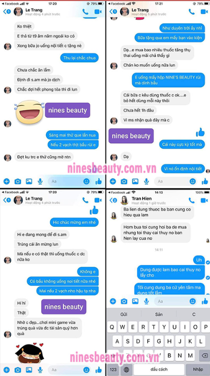 Đánh giá từ người dùng sau khi sử dụng Nine's Beauty