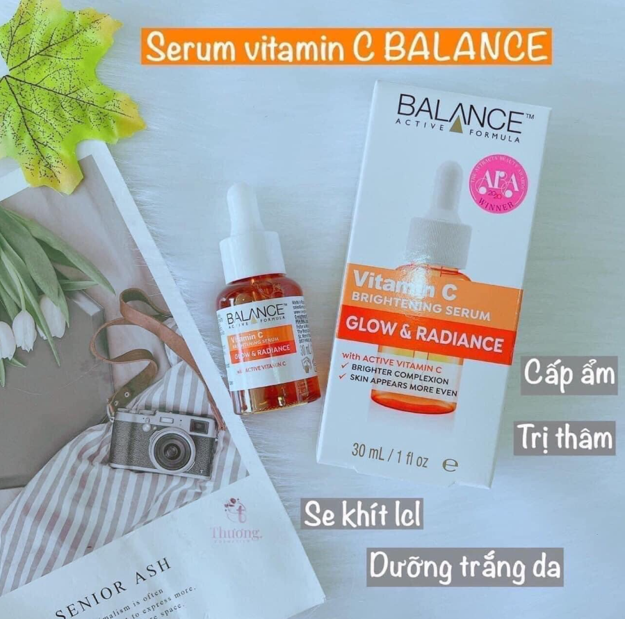 Bao bì, thiết kế của Balance Active Formula Vitamin C Brightening Serum