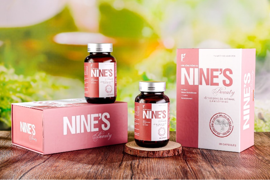 Viên uống trắng da Nine’s Beauty được chiết xuất từ 100% các thành phần tự nhiên