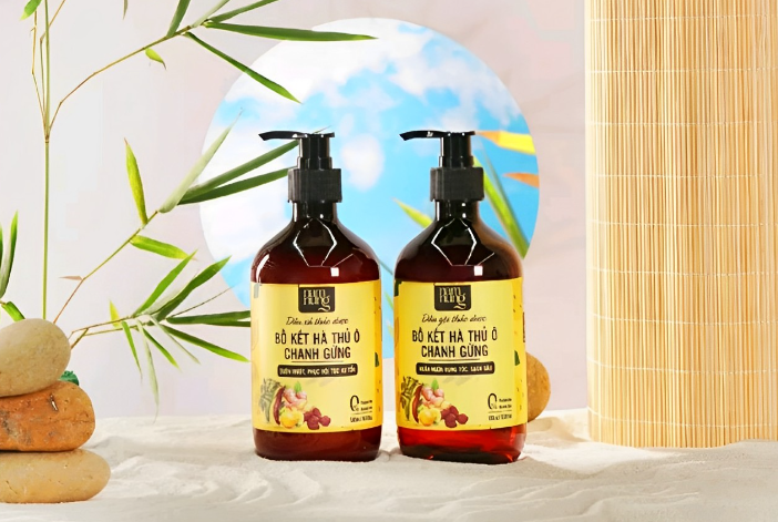 Dầu Gội Bồ Kết Hà Thủ Ô Chanh Gừng