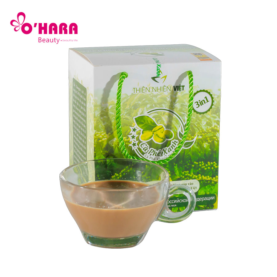 Cà Phê Xanh Thiên Nhiên Việt – KHÁNG MỠ 100% thành phần từ nguyên liệu thiên nhiên an toàn.
