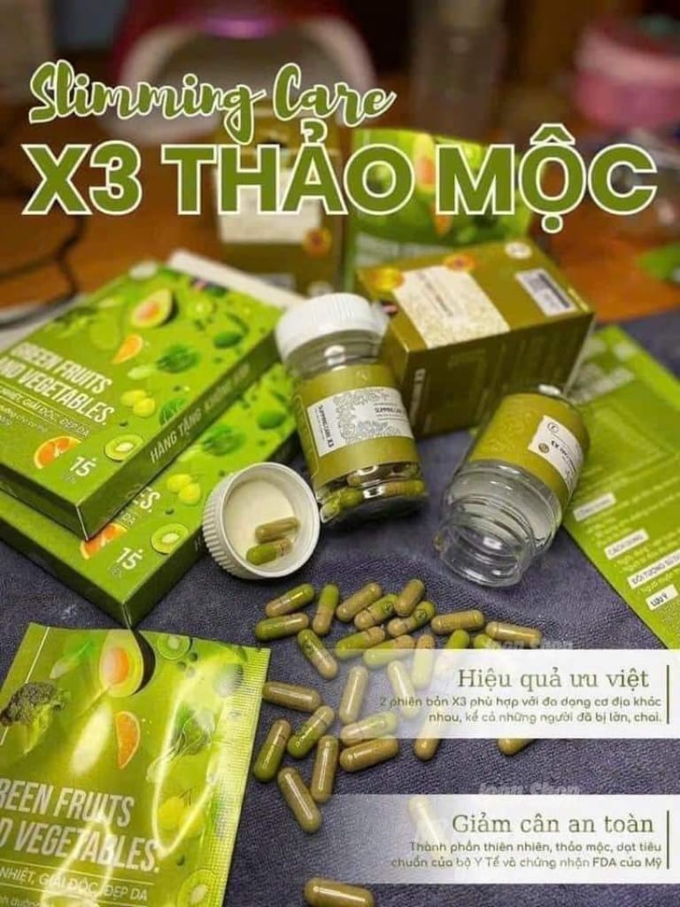 Viên uống hỗ trợ giảm cân Slimming Care có công thức từ thảo dược thiên nhiên.