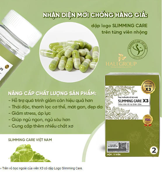 Sản phẩm mới Slimming Care X3