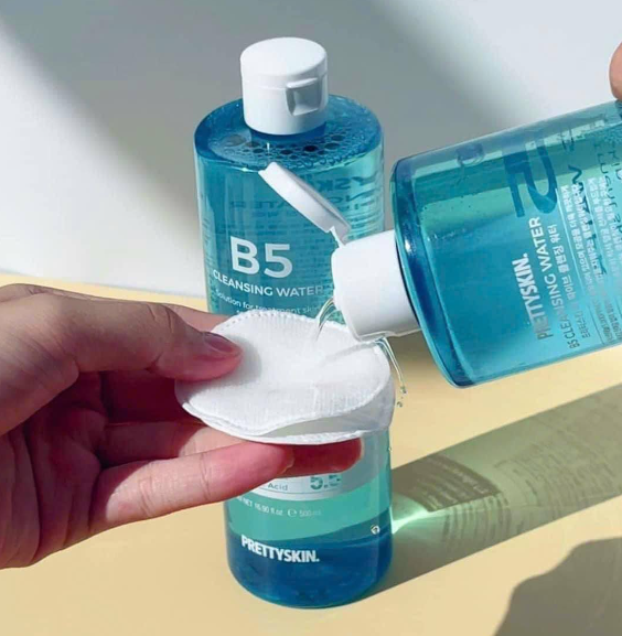 Nước Tẩy Trang Phục Hồi Cho Da Nhạy Cảm Pretty Skin B5 Cleansing Water