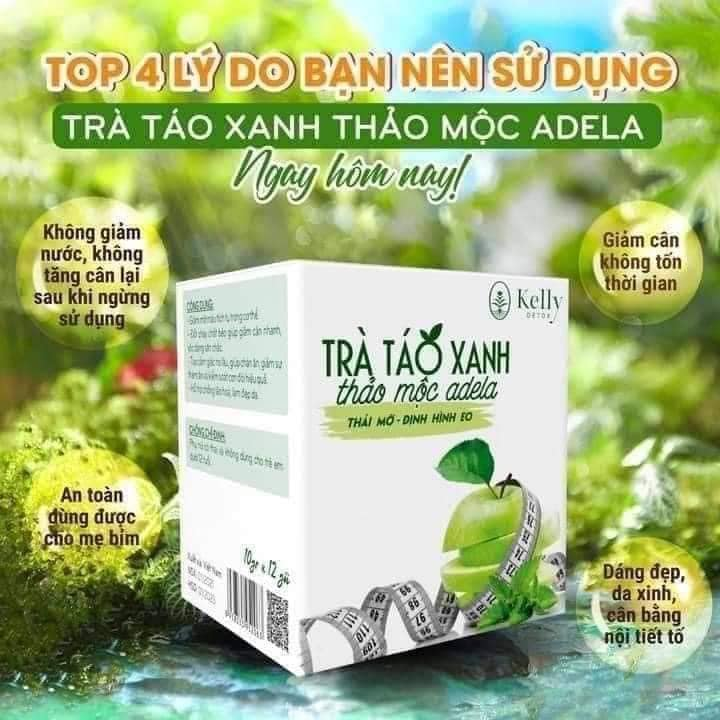 Trà Táo Xanh Thảo Mộc Adela có tác dụng gì