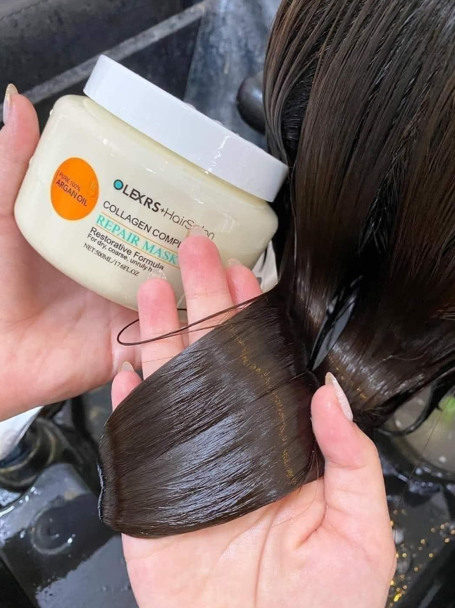 Ủ tóc Olexrs Hair Salon Argan Oil Collagen Complex Repair Mask 500ml