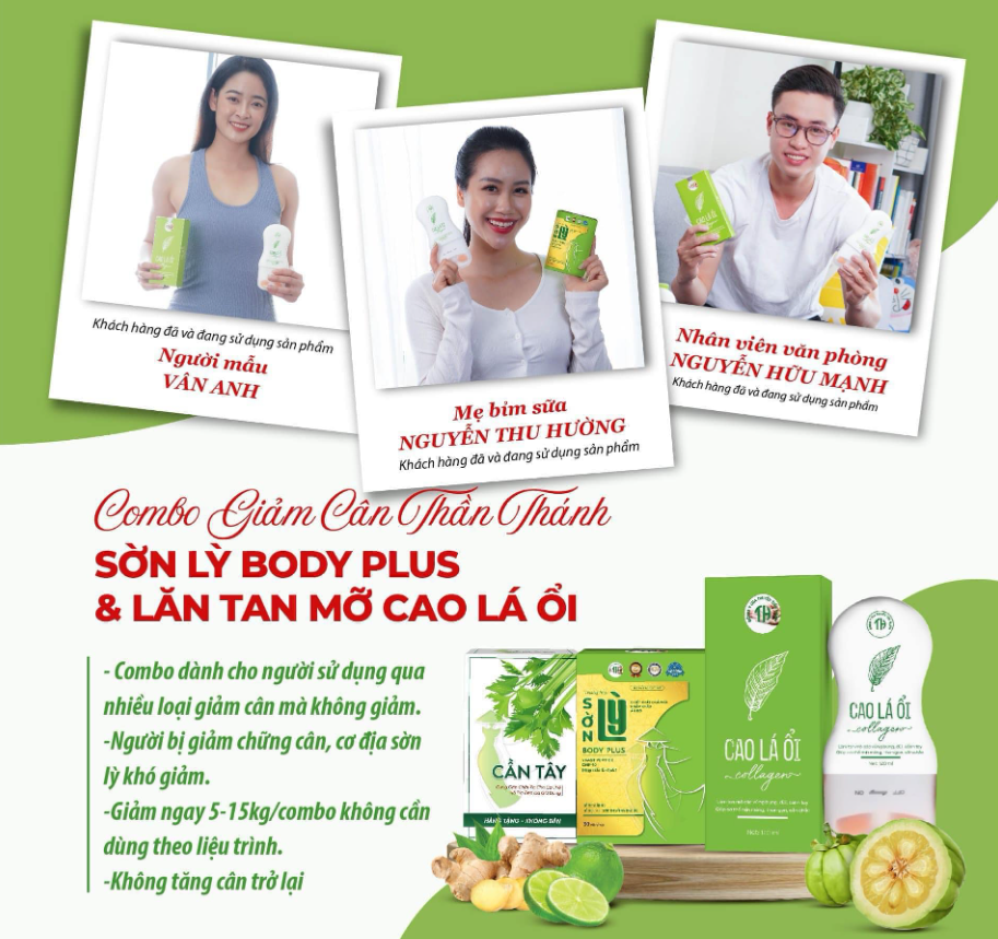 [CHÍNH HÃNG] Sờn Lỳ Body Plus Giảm Cân Hiệu Quả