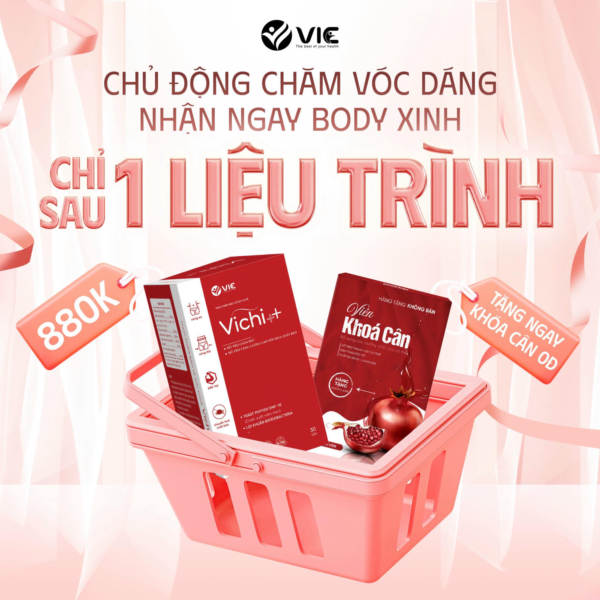Công dụng chính của Siêu Phẩm Giảm Cân Vichi ++ Hộp 30 Viên
