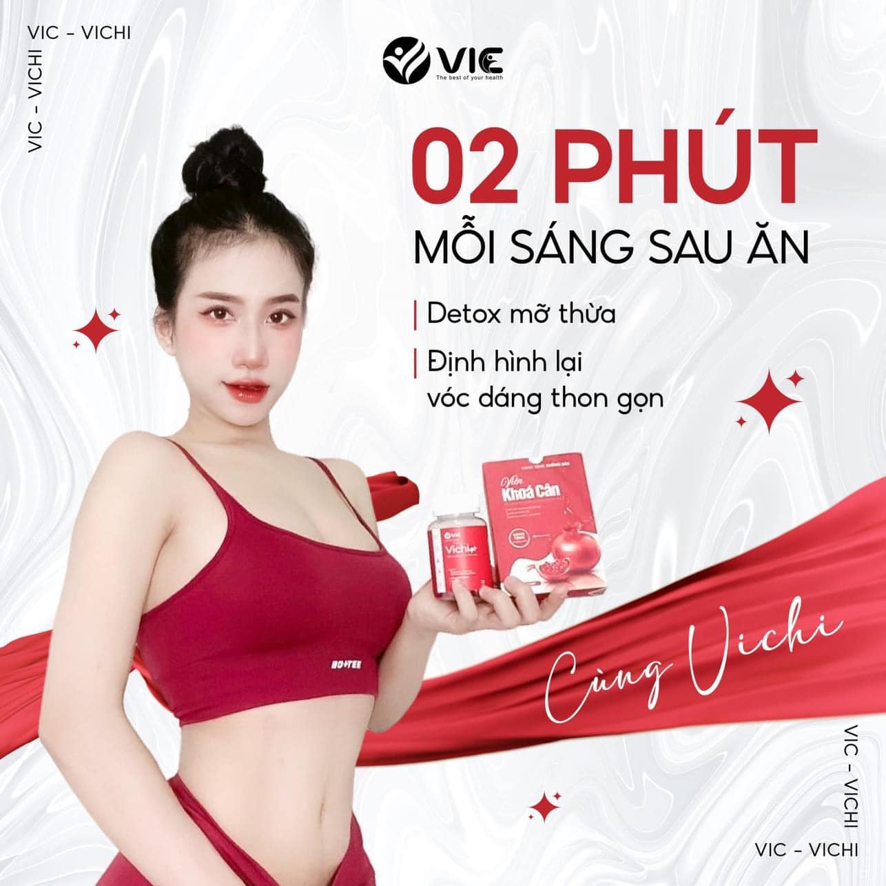 Giảm Cân Vichi Chính Hãng 2024 + Tặng Khóa Cân