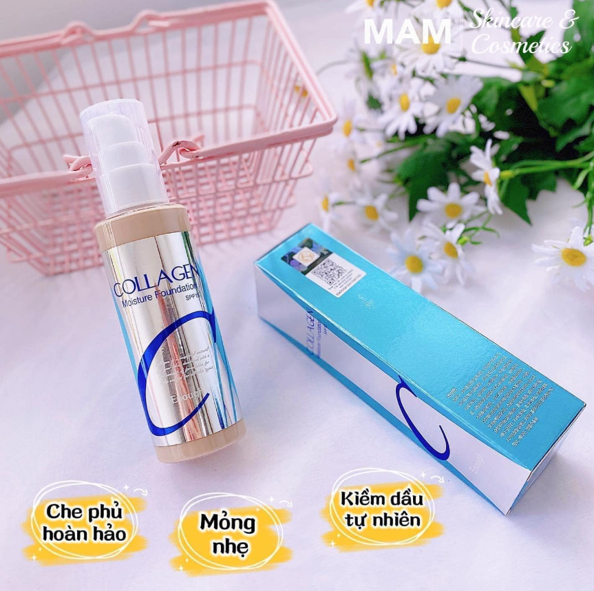 Kem Nền Collagen Moisture Foundation Căng Bóng Da Chống Nắng