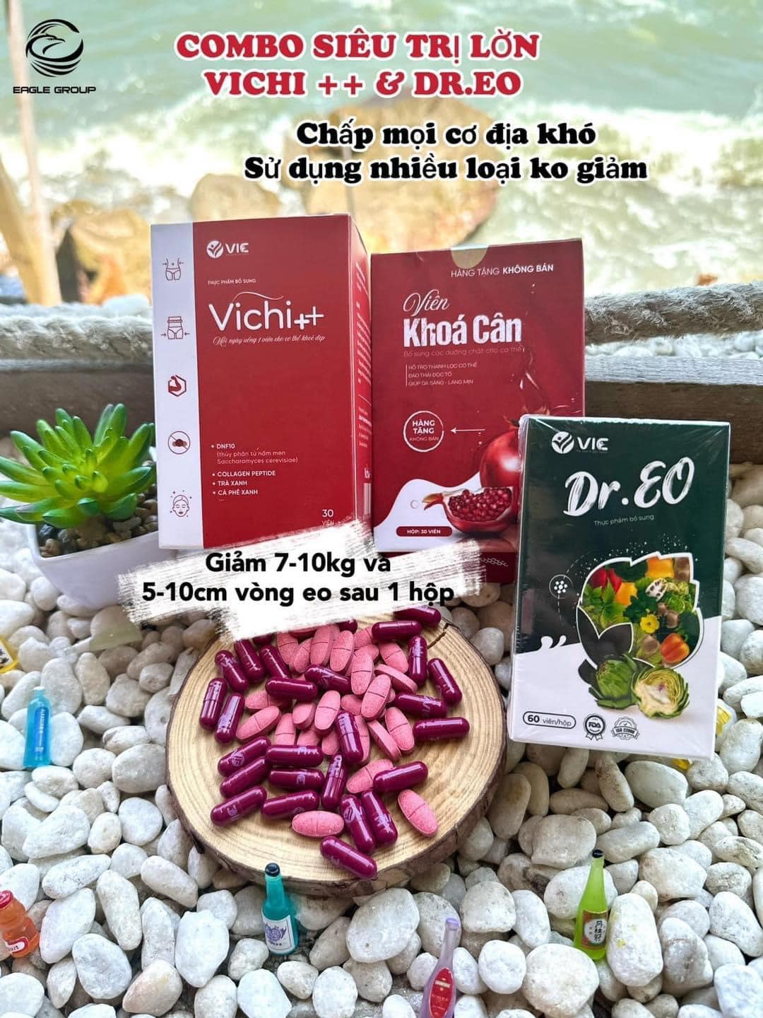 Combo Vichi + Dr Eo giảm cân siết eo vô cùng hiệu quả
