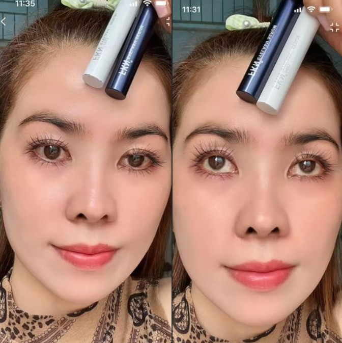 Hình ảnh khách hàng sau khi sử dụng sản phẩm dưỡng mi