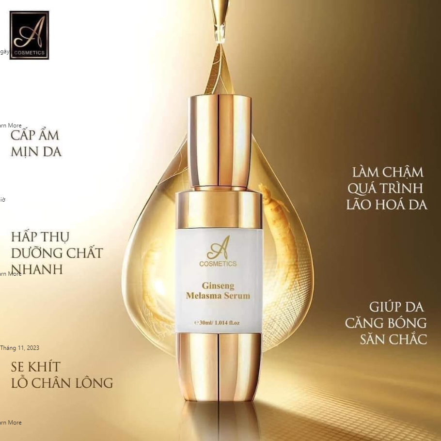 Serum Nám Ginseng Melasma A Cosmetics