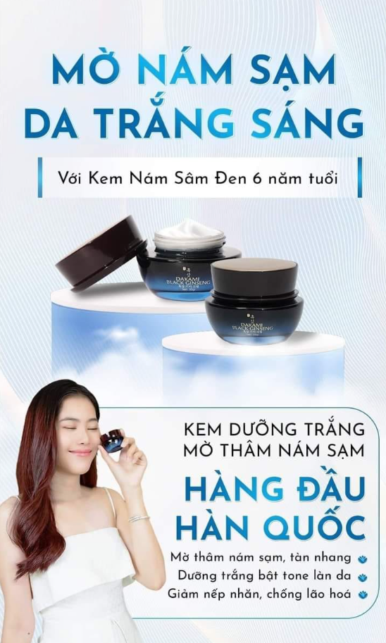 Kem nám sâm đen Dakami