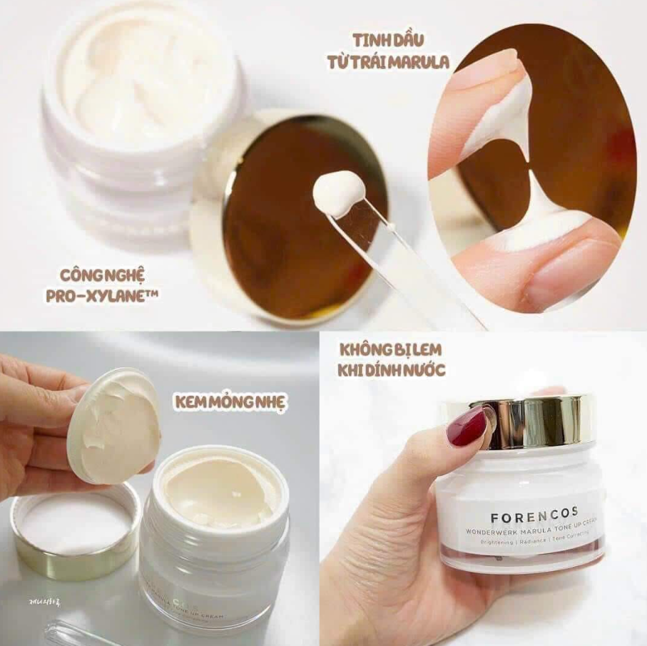 Kết cấu của kem dưỡng trắng Forencos
