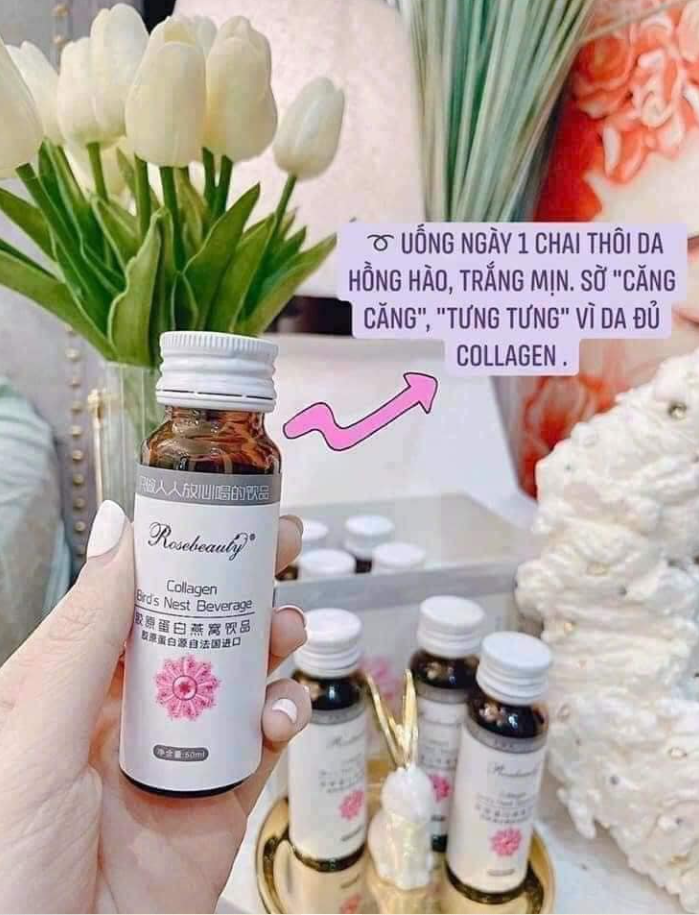 Collagen Yến RoseBeauty Trắng Da