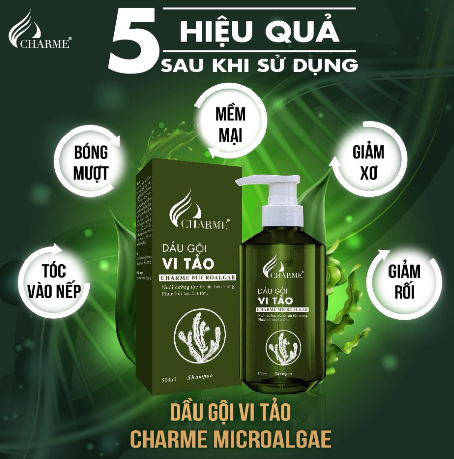 DẦU GỘI VI TẢO CHARME MICROALGEA