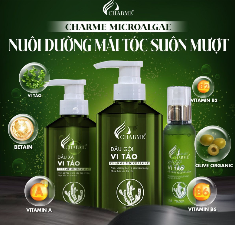 Combo Dầu Gội Vi Tảo