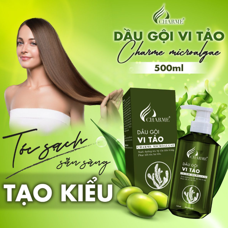 Dầu Gội Vi Tảo Charme Microalgae