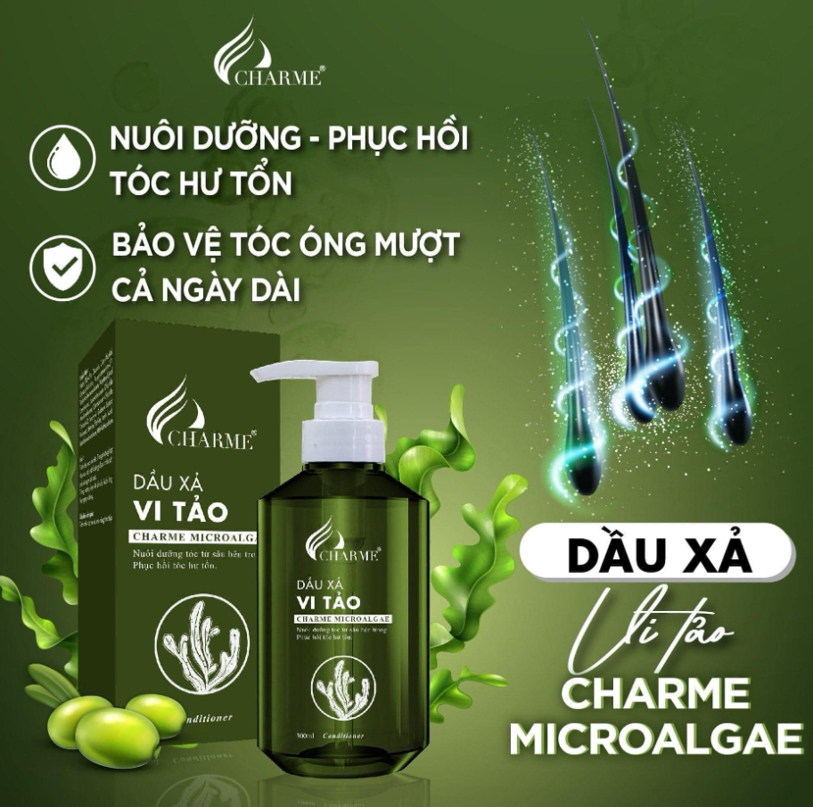 DẦU XẢ VI TẢO CHARME MICROALGEA