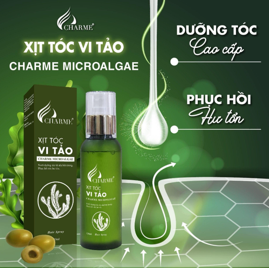 XỊT TÓC VI TẢO CHARME MICROALGEA