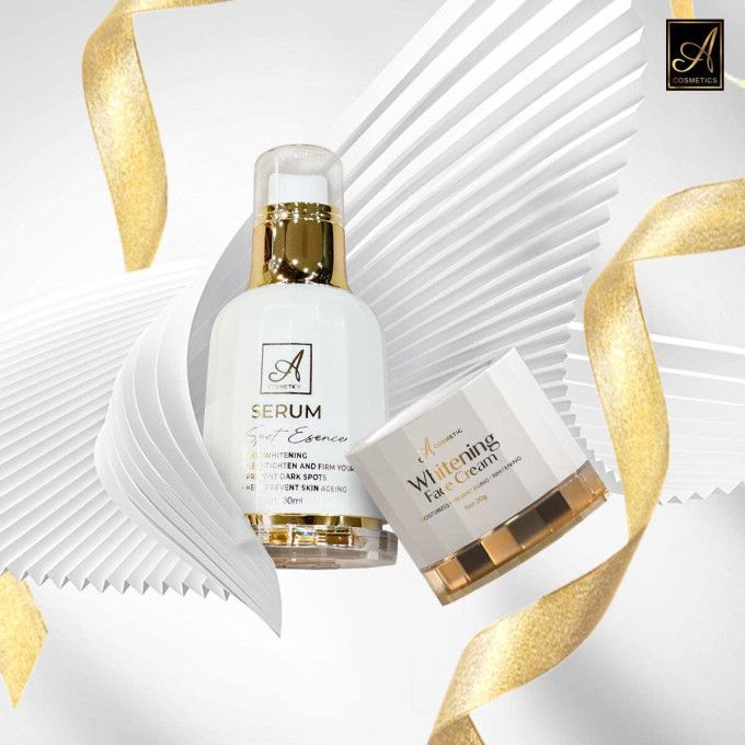 Combo Dưỡng Trắng Da Mặt A Cosmetics kem face+serum mẫu mới 2025