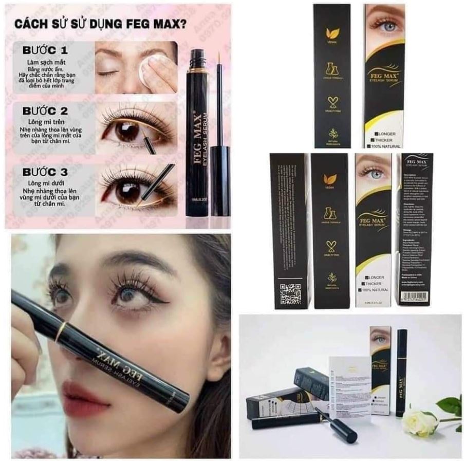 Liệu trình sử dụng sản phẩm Dưỡng mi FEG Max X5