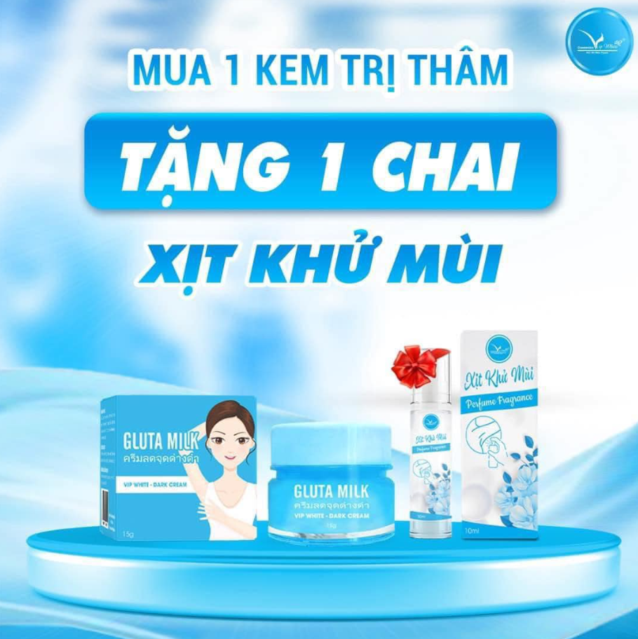 Thành Phần Tự Nhiên Cho Làn Da Hoàn Hảo: Kem Giảm Thâm Nách Gluta Milk Vip White