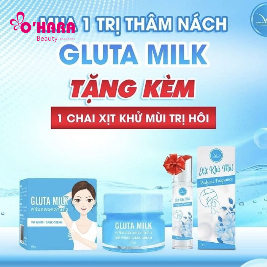Kem Thâm Nách Gluta Milk Vip White – Làm Mờ Vết Thâm và Làn Da Sáng Hơn