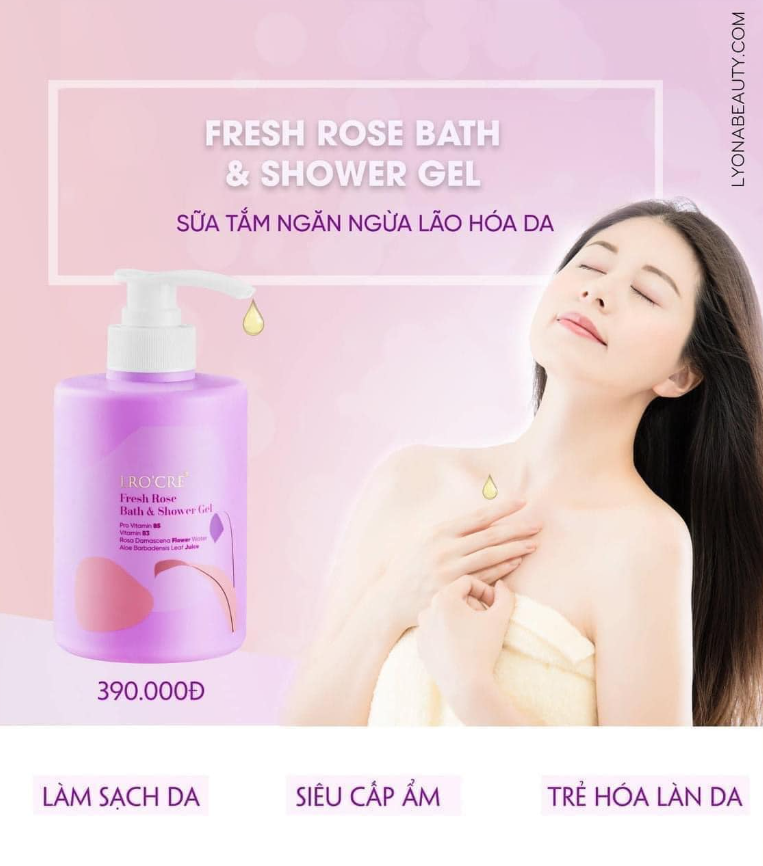 Sữa tắm B5 Lro’Cre dưỡng trắng da hiệu quả