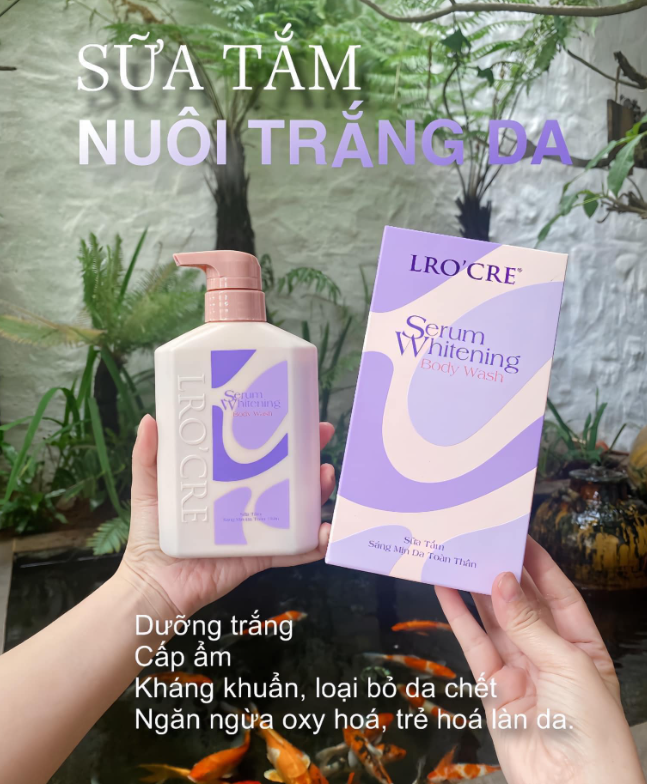 Thành phần chính của sữa tắm nuôi trắng da Lro’Cre
