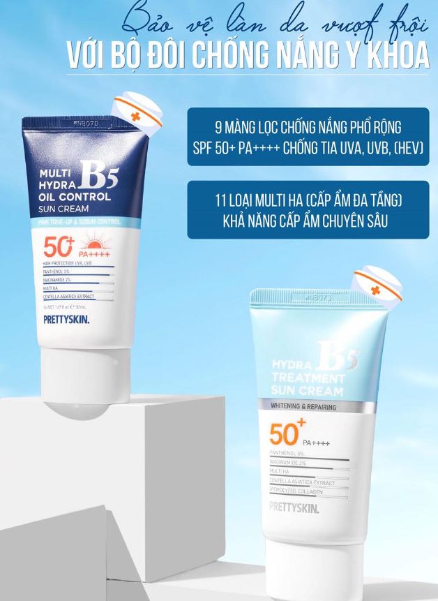 Kem Chống Nắng Hydra B5 Pretty Skin Treatment Sun Cream Có Tốt Không