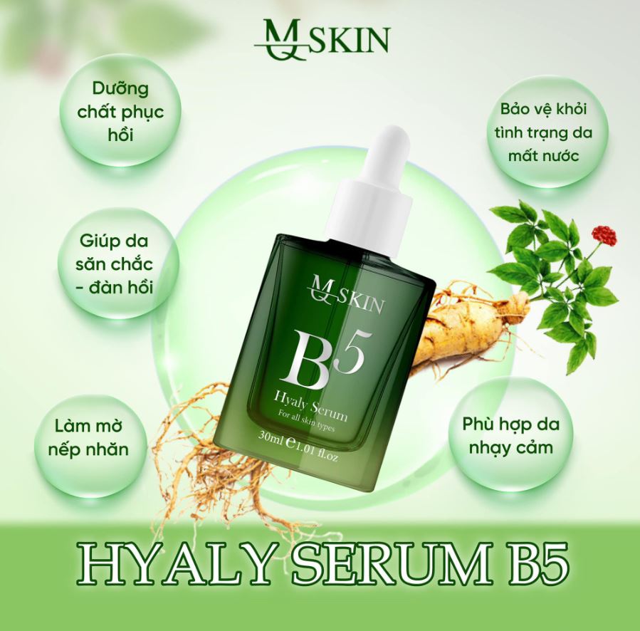 B5 Hyaly Serum chứa các thành phần an toàn, lành tính