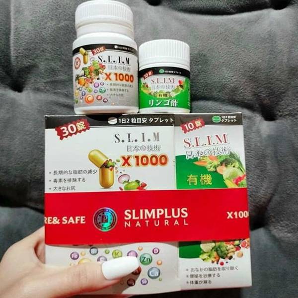 Giảm Cân Slim X1000 – Viên Uống Giảm Cân Nâng Cơ Mông TẶNG XỔ MỠ
