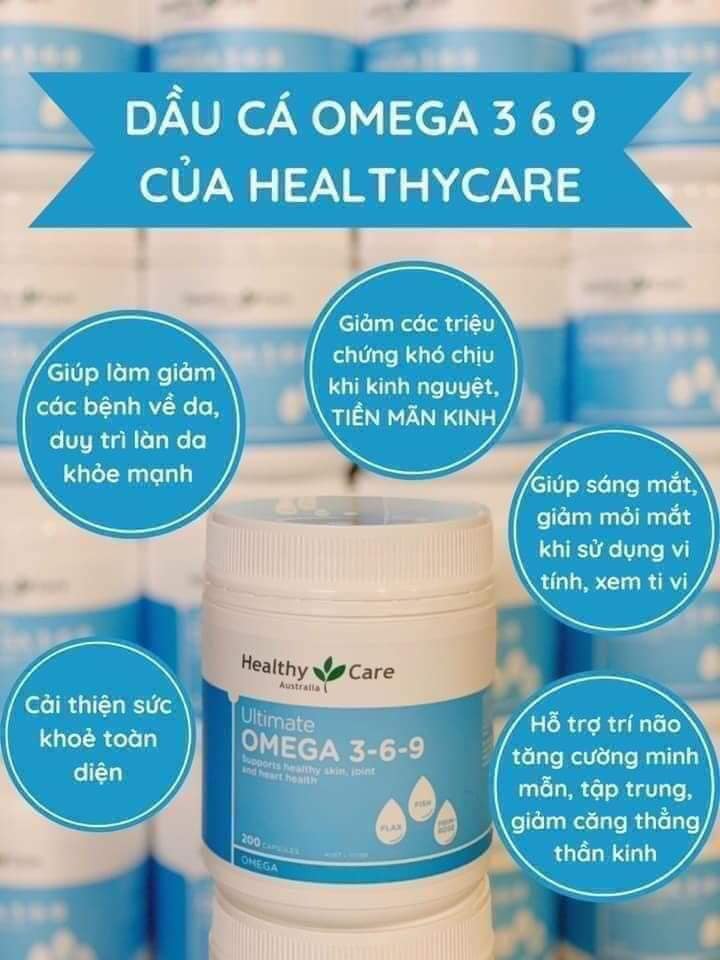 Viên nang Omega 369 của Healthy Care có thể hỗ trợ trong nhiều khía cạnh của sức khỏe