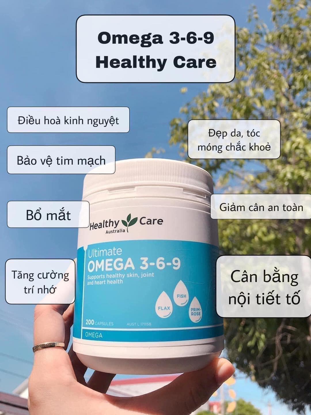 Omega 369 Healthy Care - Hỗ Trợ Bổ Mắt Và Tim Mạch, Cân Bằng Nội Tiết Tố