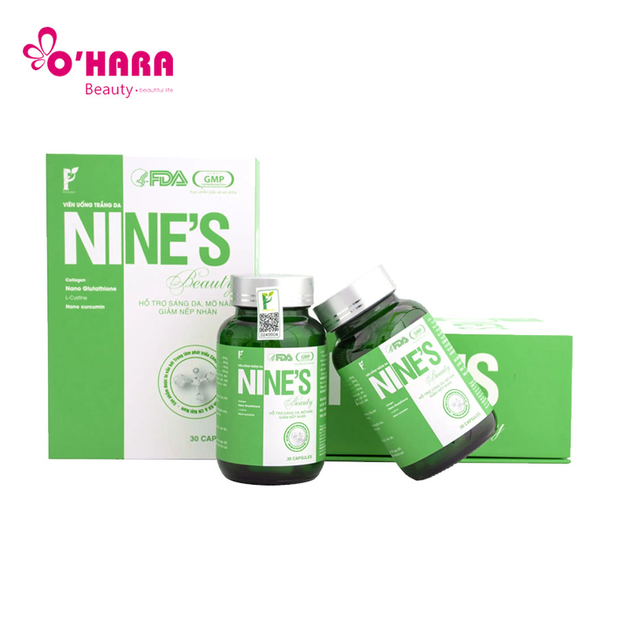Viên Uống Trắng Da Nine’s Beauty – Giúp Da Trắng Tự Nhiên, Nâng 2-3 Tông Sau 1 Liệu Trình