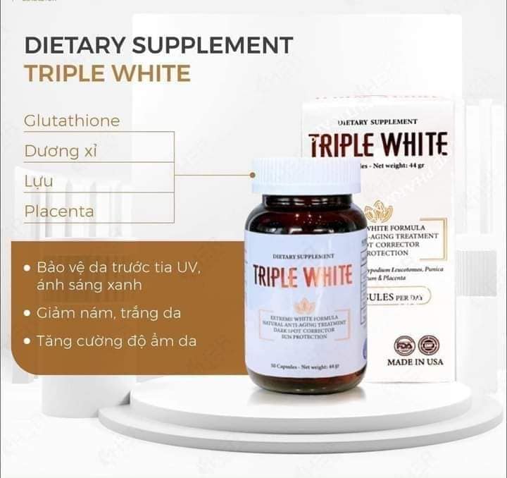Viên Uống Trắng Da Triple White Có Tốt Không