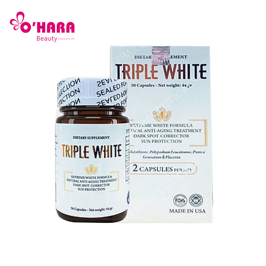 Viên Uống Trắng Da Triple White – Chống Nắng, Ngăn Ngừa Lão Hóa Hiệu Quả