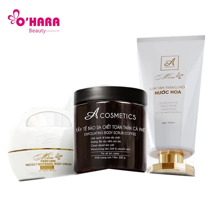 Combo Dưỡng Trắng Body A Cosmetics – Dưỡng Trắng Da Toàn Thân, Cấp Ẩm Hiệu Quả