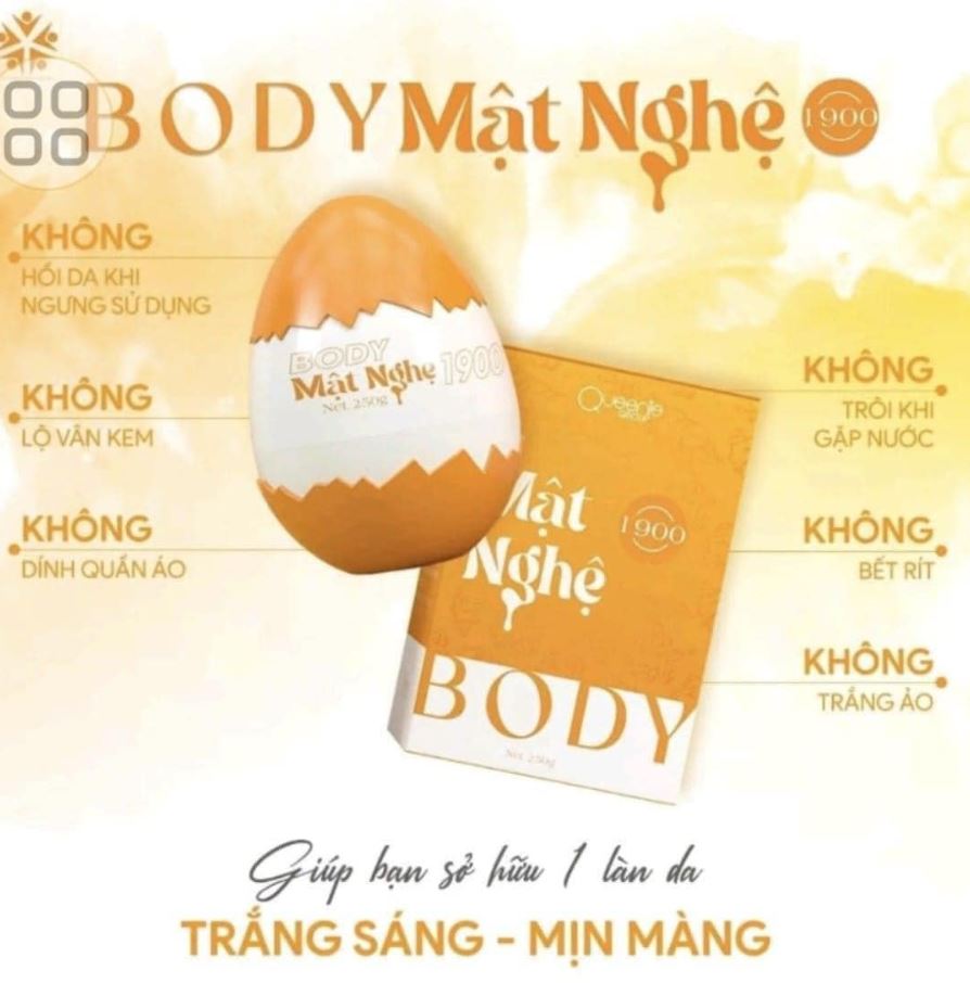 Thành phần chính của Kem Body Mật Nghệ 1900 Queenie Skin
