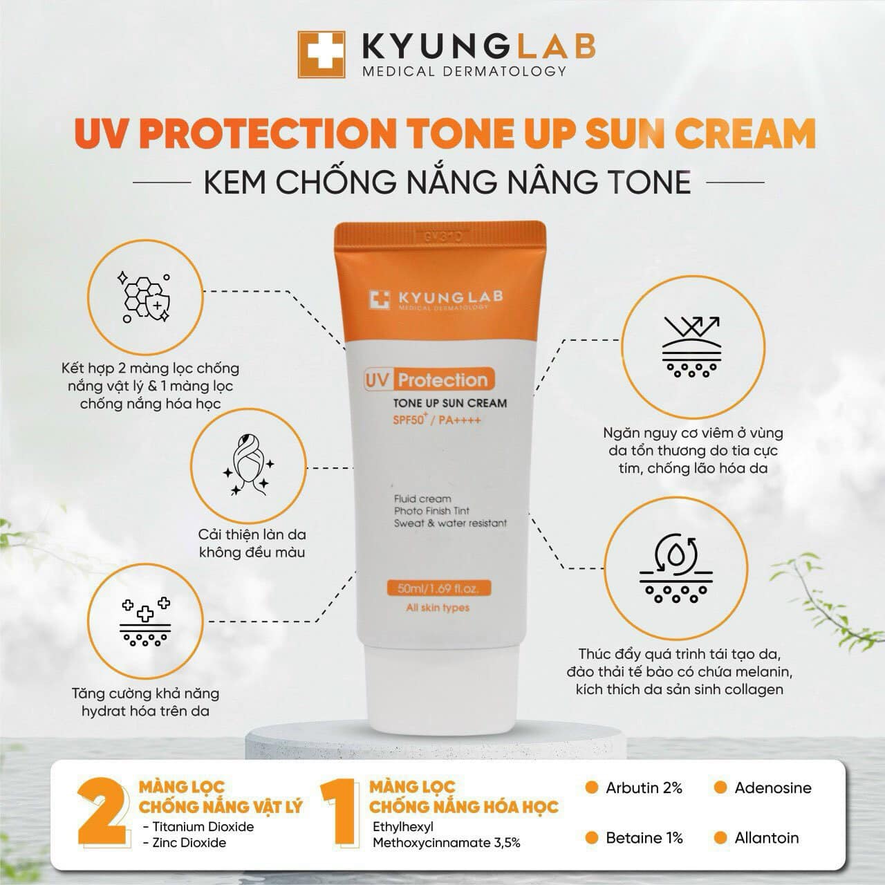 Đặc biệt là da dầu và thiên dầu vừa giúp bảo vệ da vừa là lớp make up, giúp da lên tone nhẹ nhàng, kiềm dầu, chống nước