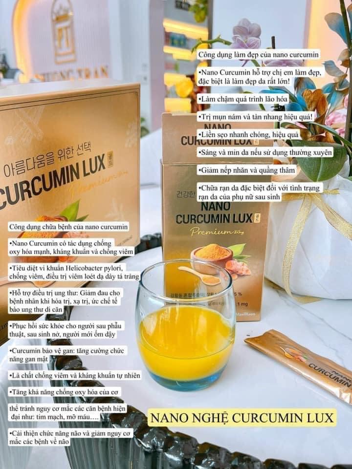 Tinh chất Nghệ Nano Curcumin Lux Hàn Quốc Có Tốt Không?